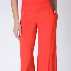 Anthropologie Orange Kimono Leifsdottir Palazzo Pants sz 0